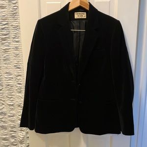 Cute Simple Vintage Velvet Blazer